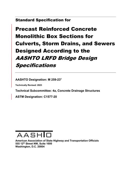 AASHTO M 259-23 pdf