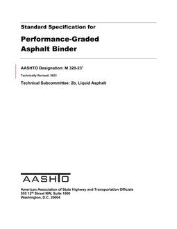 AASHTO M 320-23 pdf