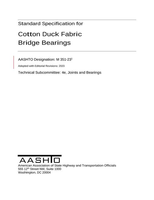 AASHTO M 351-23 pdf