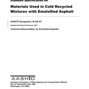 AASHTO M 352-23 pdf