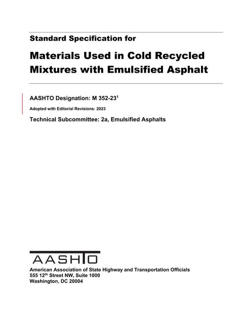 AASHTO M 352-23 pdf