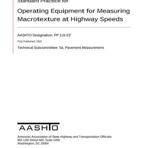 AASHTO PP 116-23 pdf