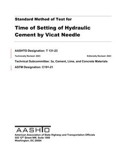 AASHTO T 131-23 pdf