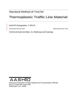 AASHTO T 250-23 pdf