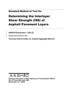 AASHTO T 407-23 pdf