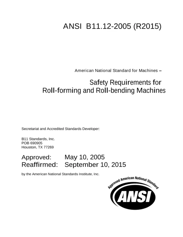 B11 B11.12-2005 (R2015) pdf