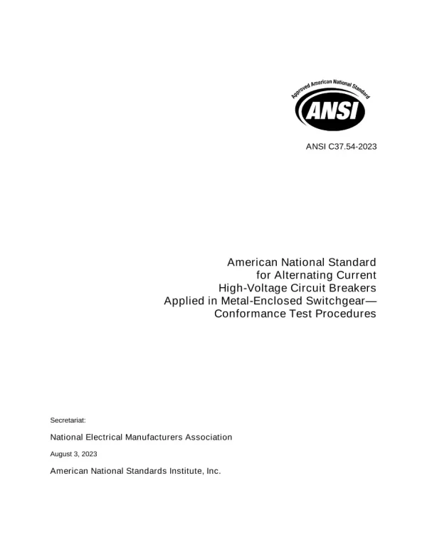 ANSI C37.54-2023 pdf