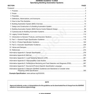 Guideline 13-2024 -- Specifying Building Automation Systems pdf