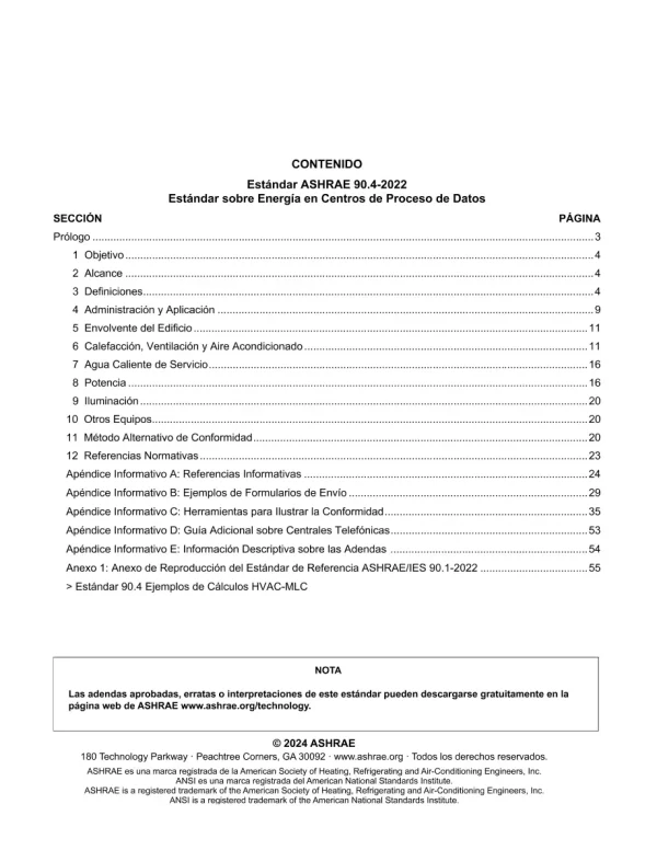 ASHRAE Spanish - Standard 90.4-2022 pdf