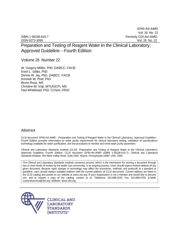 CLSI GP40-A4-AMD (R2018) pdf