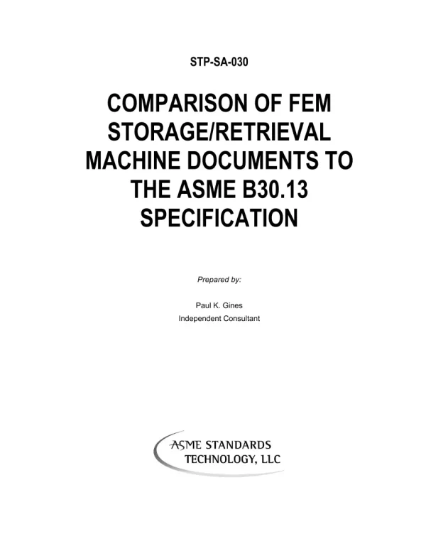 ASME STP-SA-030 pdf