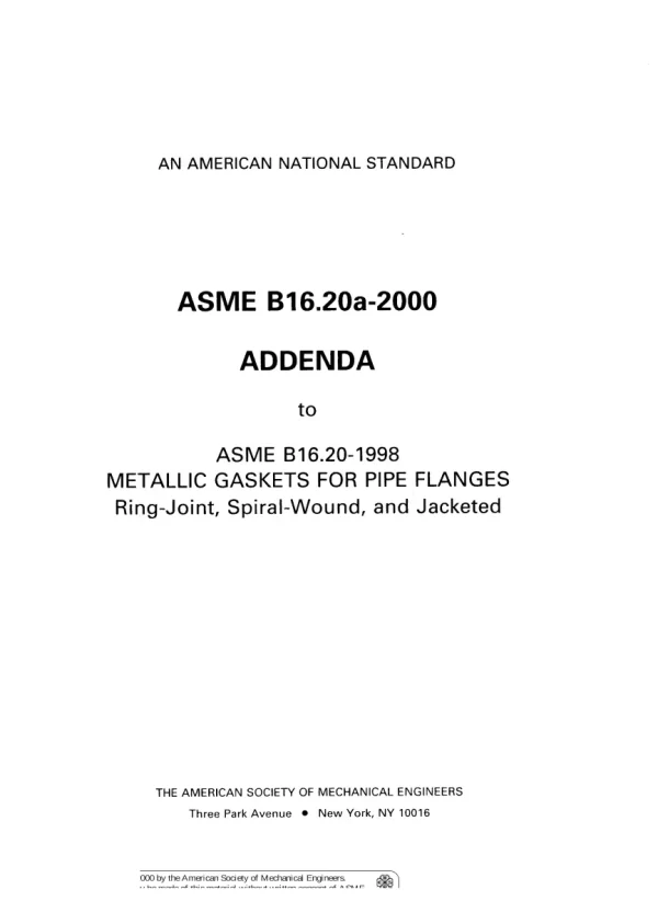 ASME B16.20-1998 (R2004) pdf