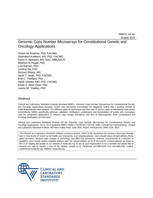 CLSI MM21 (R2020) pdf