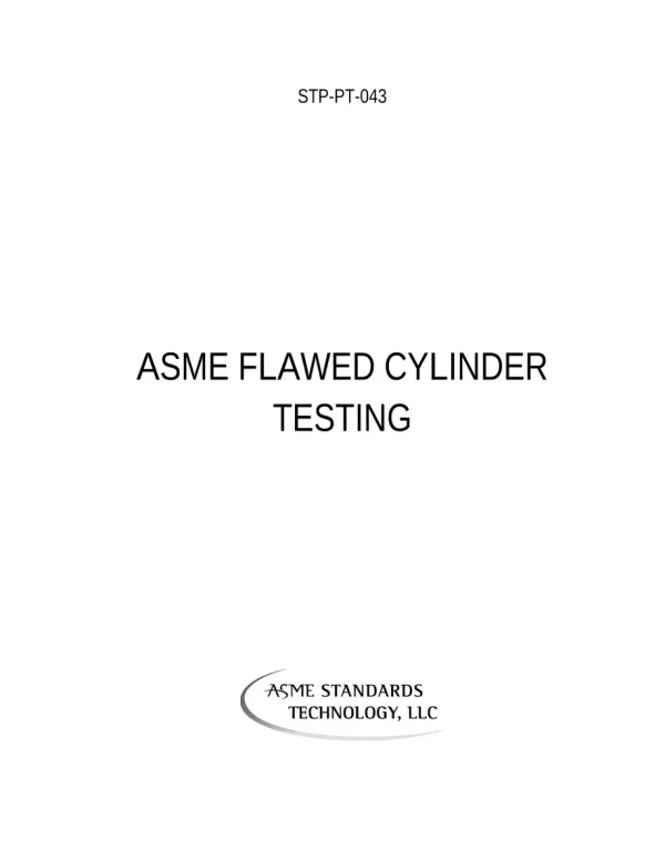 ASME STP-PT-043 pdf