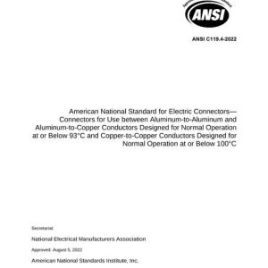 ANSI C119.4-2022 pdf