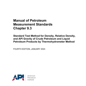 API MPMS Chapter 9.3 Fourth Edition pdf