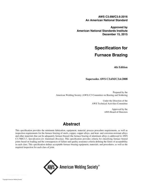 AWS C3.6M/C3.6:2016 pdf