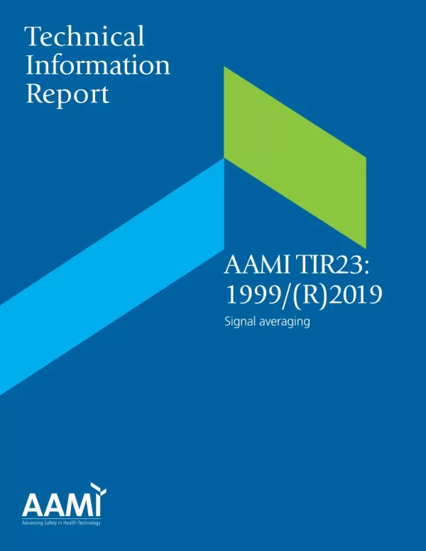 AAMI TIR23:1999/(R)2019 pdf