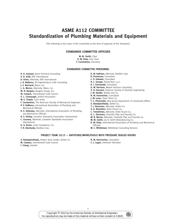 ASME A112.19.15-2012 (R2022) pdf