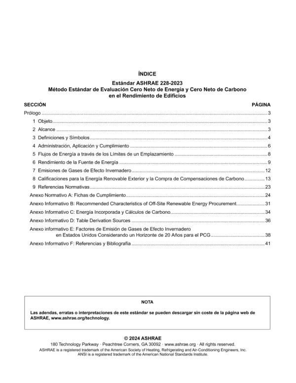 ASHRAE Spanish - Standard 228-2023 pdf