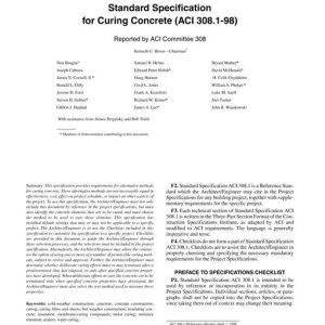 ACI 308.1-98 pdf