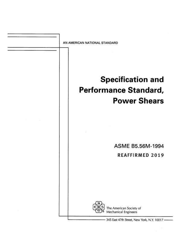 ASME B5.56M-1994 (R2019) pdf