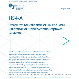 CLSI H54-A (R2018) pdf