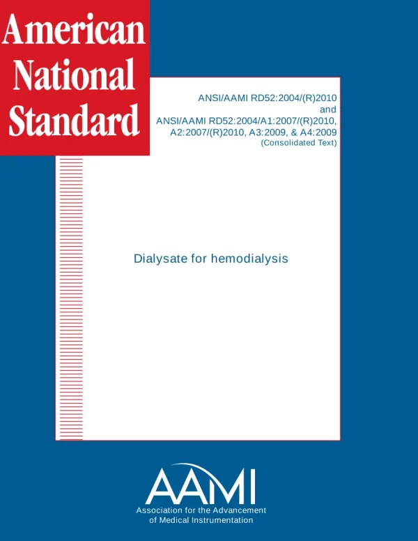 AAMI RD52:2004/(R)2010 and RD52:2004/A1:2007/(R)2010, A2:2007/(R) pdf