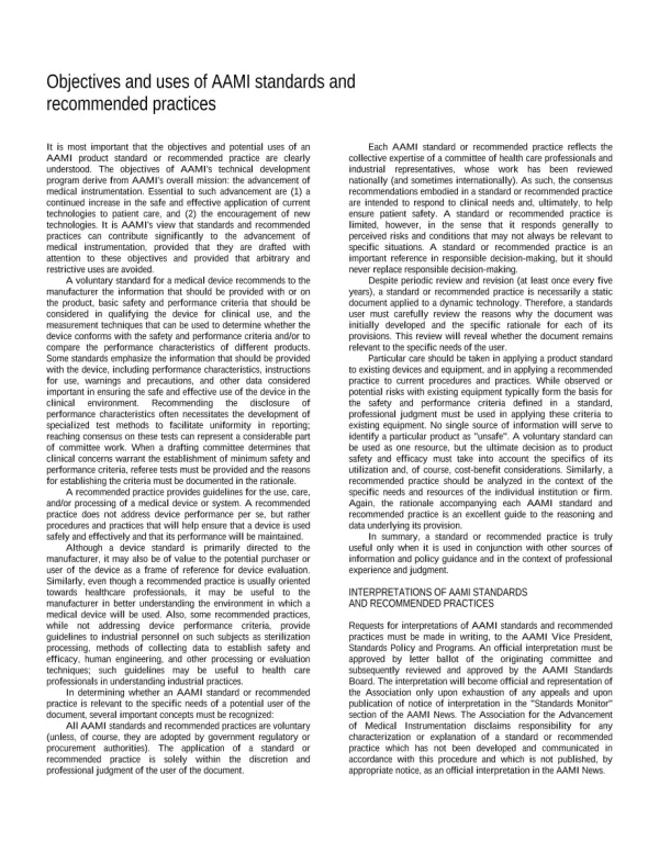 AAMI RD52:2004/(R)2010 and RD52:2004/A1:2007/(R)2010, A2:2007/(R) pdf