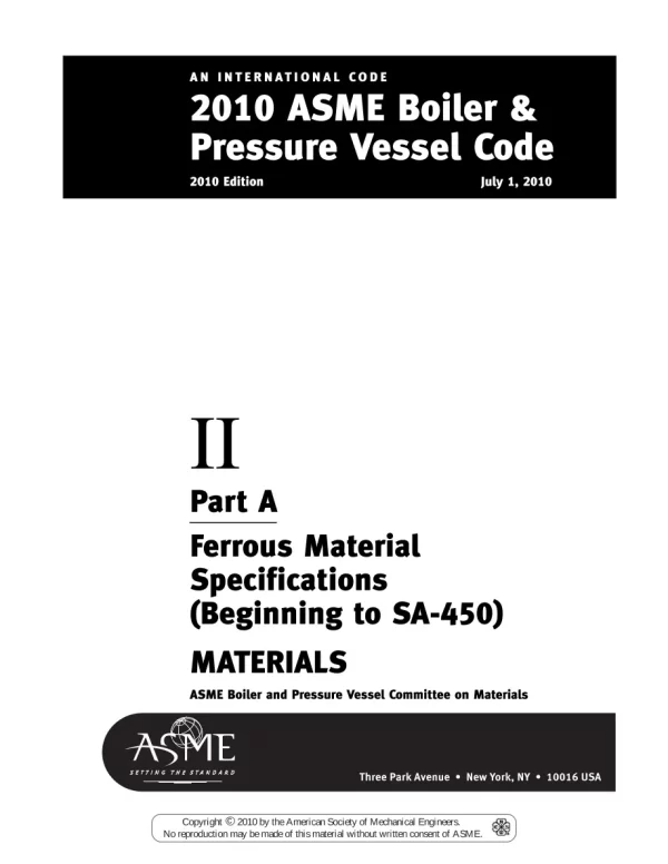 ASME BPVC-IIA-2010 pdf