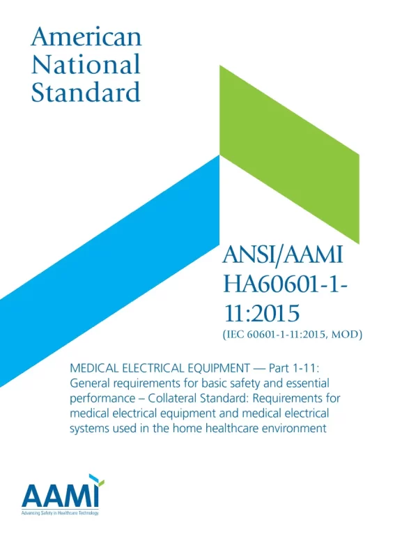 AAMI HA60601-1-11:2015 (IEC 60601-1-11:2015, MOD) pdf