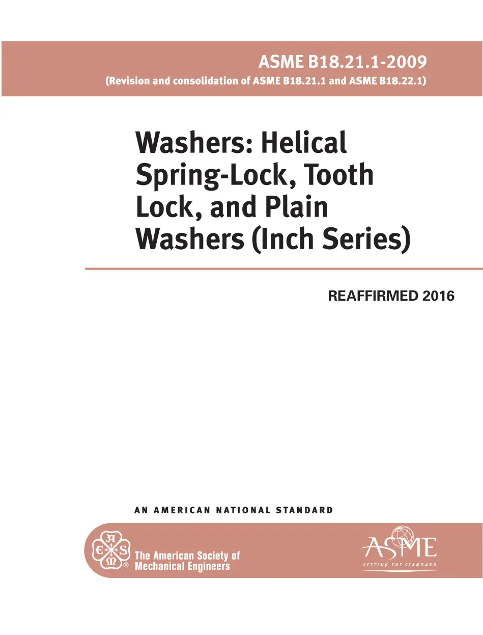 ASME B18.21.1-2009 (R2016) pdf