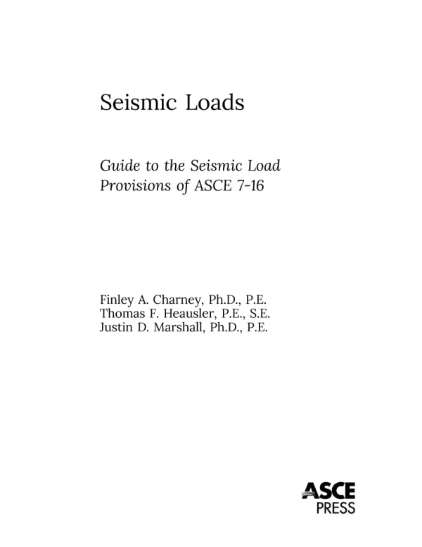 ASCE 7-16 Seismic Loads pdf