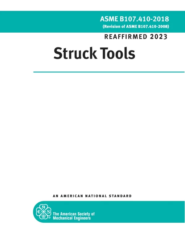 ASME B107.410-2018 (R2023) pdf