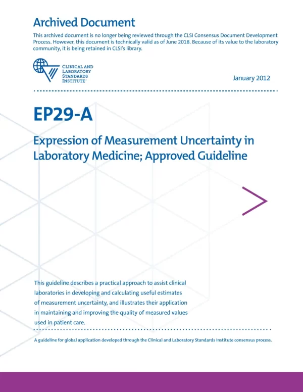 CLSI EP29-A pdf