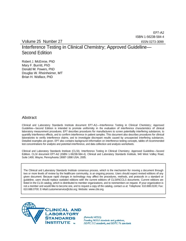 CLSI EP07-A2 pdf