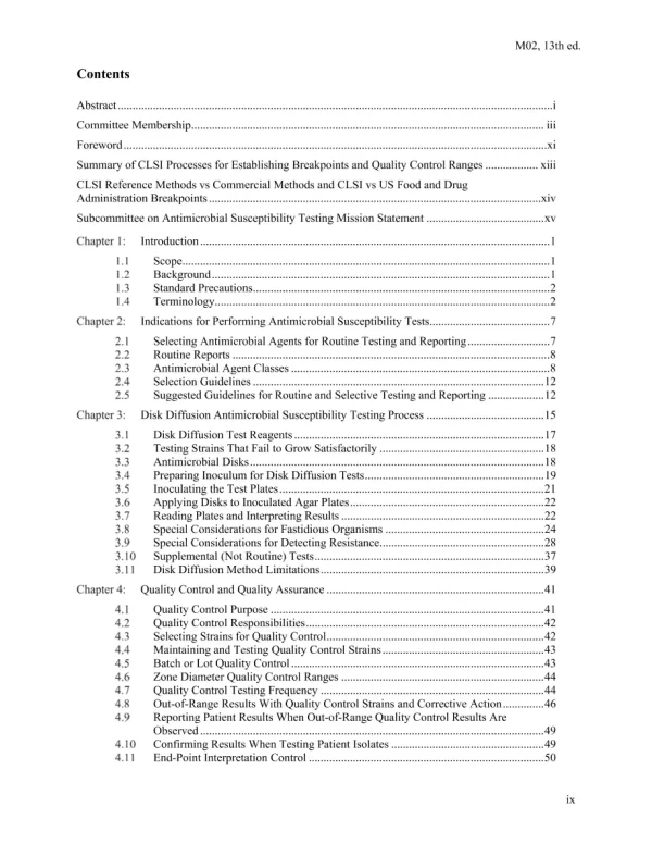 CLSI M02-Ed13, M07-Ed11, and M100-Ed29 Package pdf