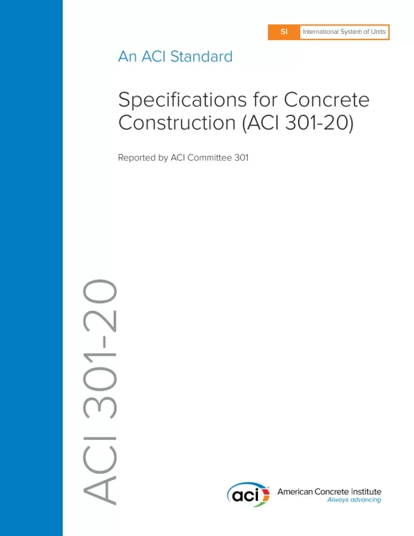 ACI 301M-20 pdf