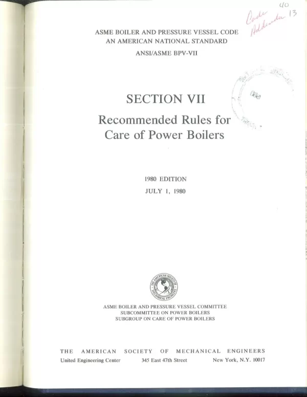 ASME BPVC-VII-1980 pdf