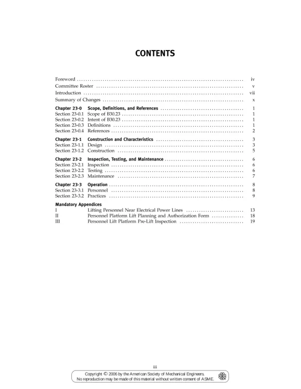 ASME B30.23-2005 pdf