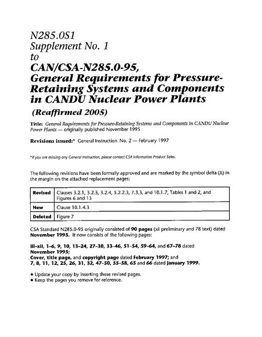 CSA N285.0S1-99 (R2003) pdf