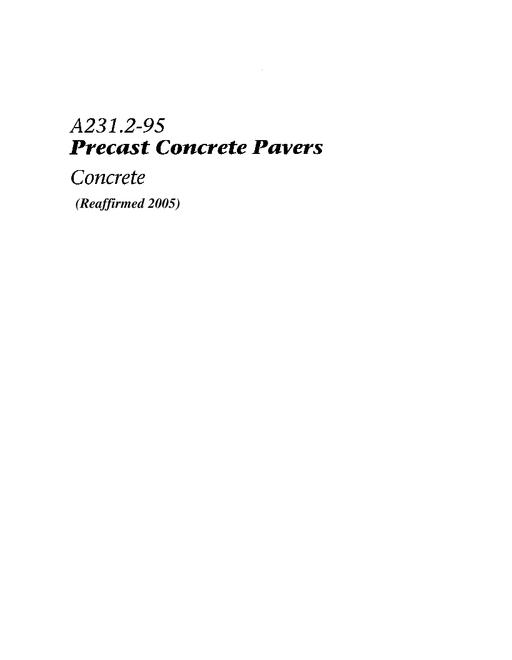 CSA A231.2-95 (R2005) pdf