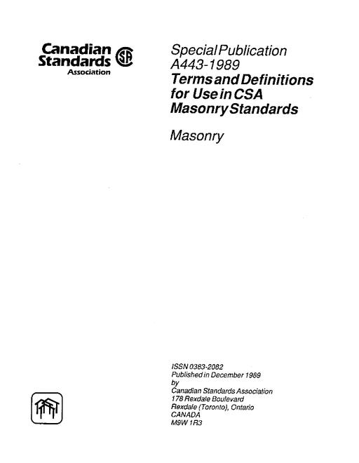 CSA A443-1989 (R1998) pdf