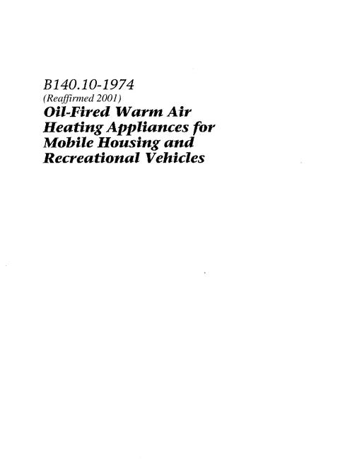 CSA B140.10-1974 (R2001) pdf