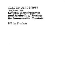 CSA C22.2 NO. 211.0-M1984 (R1999) pdf