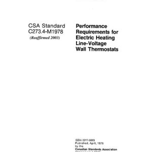 CSA C273.4-M1978 (R2003) pdf