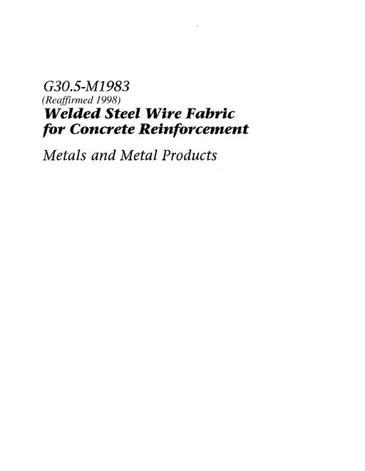 CSA G30.5-M1983 (R1998) pdf