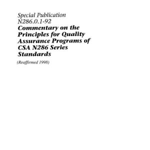 CSA N286.0.1-92 (R1998) pdf