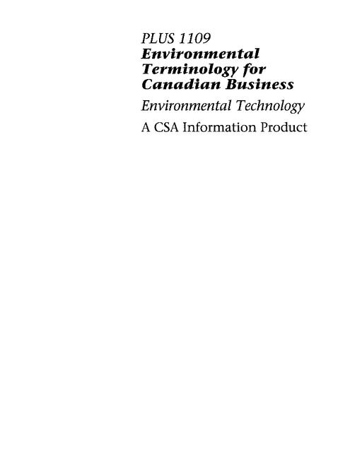 CSA PLUS 1109 (R2001) pdf