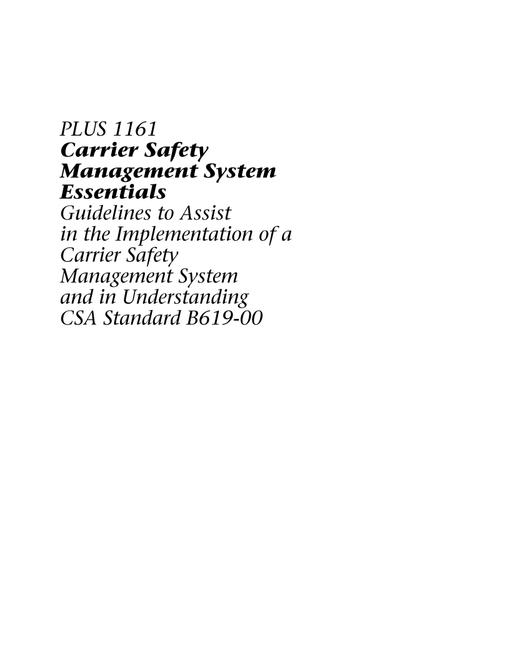 CSA PLUS 1161 (1st ed. pub 2001) pdf